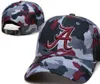 2023 All Team Fan's USA College Alabama South Carolina Gators Boné ajustável de beisebol no campo Mix Order Size Fechado Flat Bill Ball Snapback Caps Bone Chapeau