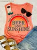 Women's Tanks Camis Women Summer Beach Tank The Only B.S I Need is Beer and Sunshine Rainbow Vest Tops Sleeveless Shirts Casual Drinking Party Tee T230517