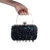 Evening Bags 2023 Women's Fashion Luxury Sequin Beaded Banquet Handbags Clutches Ladies Chain Small Shoulder Bag Purses