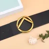 Luxury Belt Designer Belt for Women monogrammed buckle belts metal circle fashion leather large size 7cm Extra wide clothing accessory