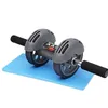 S Automático rebote duplo push push push abdominales treinador barriga muscular exercício equipamento abd roller ab rodas 230516