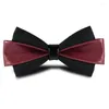 Bow Ties 2023 Moda Pırlanta Erkekler Tie Butterfly Kazılar Cravat Bowtie Corbatas Gravatas Siyah