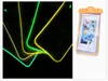 Aangepast logo Noctilucent Luminous waterdichte droge tas kisten PVC Beschermende mobiele telefoon zakje duiken zwemsporten voor iPhone 14 13 12 11 Pro Max tot 6 inch