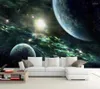 Papéis de parede Papel de Parede olho nu 3d universo estrelado papel de parede mural sala de estar de tv parede infantil decoração de quarto