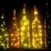 Strumento da bar 2M LED Tappo per bottiglia di vino Festa di Natale Decorazioni per matrimoni Lampade Filo di rame Tappo a forma di sughero leggero