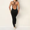 Active Sets Vrouwen One Pieces Yoga Fitness Backless Overalls Bodysuit Rompertjes Leggings Jumpsuit Gym Set Sexy Sport Pak