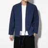 Etniska kläder japanska kimono cardigan män 2023 mode tröja kimonos karate samurai kostym yukata haori pajamas man kk2742