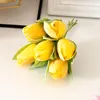 Декоративные цветы венки искусственное цветок тюльпана 6 голов Высококачественный фальшивый свадебный дом