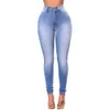 Jeans vendita calda donna jeans skinny a vita alta jeans slim elasticizzati alti moda casual piedi piccoli pantaloni abbigliamento femminile primaverile ed estivo