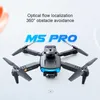 Caméra aérienne pliante M5 aéronef sans pilote (UAV) double caméra HD avion télécommandé évitement d'obstacles complet avion de positionnement de flux optique