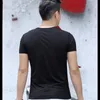 Men's T Shirts Tops Tees 2023 Summer Cotton V Neck Short Sleeve Shirt Men Fashion Trends Fitness Tshirt Big Size S-4XL 5XL 6XL Red