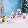 収納ボトルクリスマスミニチュア雪だるま置物樹脂樹脂装飾用の家の装飾とギフトのための装飾