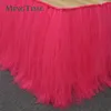 Bord kjol 100 cm tutu bord kjol underland tyll kjol guld brun bröllop födelsedag baby shower hem bankett party dekoration 230517