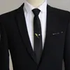 Fliegen Mode Schlanke Reißverschluss Krawatte Stickerei Krone Krawatte Für Männer Frauen Blume Blatt Feder Krawatten Bienen Bowknot Party