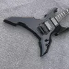 Custom Special Shaped Black Double shake Electric Guitar 24 Frets FR Bridge Copy EMG Pickup