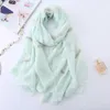 Scarves Ladies Elegant Feather Embroidered Cotton Scarf Women Fashion Shawl Hijabs Pashmina Foulard Bandana Big