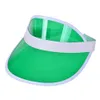 Wide Brim Hats Bucket Fashion Adjustable Summer Visor Casual Clear Plastic Screen Adult Sunscreen Cap 230517