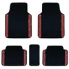New Red Blue Car Floor Mesh Mats for Women Girls Bling Crystal 5Pcs/Set Universal Fit Most Cars Black Decoration
