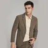 Ternos masculinos Corduroy Lounge Suit Men 2023 Autumn e Winter Retro Slim English Coat