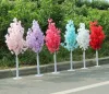 1.5M 5feet Height white Artificial Cherry Blossom Tree Roman Column Road Leads For Wedding Mall Opened Props