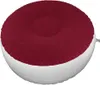 Kampmeubilair opblaasbaar Ottomaanse voet rust Outdoor Pouf voetenbank draagbare patio kruk stoel - rood 62x32cm