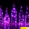 Strumento da bar 2M LED Tappo per bottiglia di vino Festa di Natale Decorazioni per matrimoni Lampade Filo di rame Tappo a forma di sughero leggero