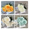 Decorative Flowers 7 Head Simulated Dahlia Chrysanthemum Peony Wedding Hall Flower Arrangement Furniture Placement Living Room Home