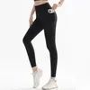 Pantaloni attivi Yoga con tasche per donna Sport Vital Leggings senza cuciture Fitness Spandex Lycra Compressione Collant da palestra a vita alta