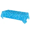 Table Cloth Ocean Waves Plastic Tablecloth Water Disposable For Party Decor