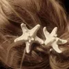 إكسسوارات الشعر في أزياء الرأس Summer Sea Starfish 1 PCS Hair Clips Women Nice Star Starffish Sweet Hairpin