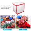 Caixas de armazenamento Bins Baincas Caixa de armazenamento Bolas de Natal Organizador de armazenamento Xmas Decorações de árvores Organizador Bauble Storage Divisher Toys Box 230517