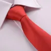 Bow Ties dragkedja slips 5 cm casual smal slips lata mäns formella slitage affärer svart student