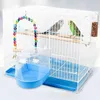 Grooming Bird Bath Plastic Shower Room Birds Cleaning Tool Hanging Birdbath Cage Bathtub Parrot Lovebird Water Sand Bath Bird Accessories