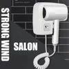 Professional el Hair Dryer Wallmounted Strong Wind Bathroom Toilet Homestay Household Blow Free Punching with 3M Glue 230517