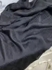 écharpe longue femme écharpes châle 100% soie matière motif lettre pinte noire grande taille 190cm - 68cm