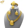 Bröllop smycken set xuhuang afrikanska halsband armband öronuppsättningar nigerianska bröllop smycken set etiopisk guld färg halsband smycken set gåvor 230516