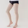 Sportsokken 2023 Zomerkniepads panty panty sock sets strekken dameskousen ademende anti-slip kachelpipe been