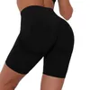 Активные шорты йога фитнес -леггинсы тренировочные брюки Slim Fit Costume Plain Runge Running Prine Softsy Fashion Black