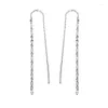 Dingle örhängen Grace Style Geometry Round Chain Tassels Drop Earring Sequins Back Hanging For Girl Women Christmas Gift