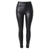 Jeans 2020 Nya magra jeans, stora läderbyxor, kvinnors höfter, svarta sexiga kvinnors elastiska leggings, lösa avslappnade täta pennbyxor