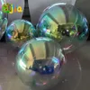 1/2 m décoration d'événement géant PVC sphère flottante miroir ballon Disco brillant boule de miroir gonflable pour la décoration de fête à la maison