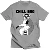 Heren t shirts chill bro lemur tops tee shirt universitaire volwassen katoenen maten madagascar koning Julien dieren t-shirt losse maat