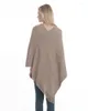 Lenços de moda euramérica da moda Mulher Poncho de malha de malha