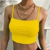 Women's Tanks Camis Women Sexy Tank Top Off The Shoulder Bustier Halter Bare Midriff Bralette Camis Tube Top Female Sleeveless Cropped Vest T230517