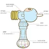 ノベルティゲームベビーミュージックラトルおもちゃを点滅させるウサギの手の鐘