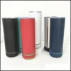 Other Drinkware Straight Sublimation White Music Tumbler 500Ml Stainless Steel Water Bottle With Speaker Outdoor Portable Cup Drop D Dhvbb