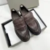Lyxdesigner formella skor kvinnor klänningskor klassisk mode handgjorda skor retro läder loafers eomens kontor karriär casual skor 35-40 med låda