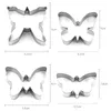 Backformen 5 teile/satz Edelstahl Keks Form Schmetterling Form Fondant Kuchen Form DIY 3D Gebäck Ausstechformen Werkzeuge