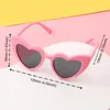 Lunettes de soleil Garçons Filles en forme de coeur Vintage Cute Kids Heart Toddler Glasses