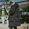 Men's Down Coat 20% White Winter Duck Korean Fashion Plus Size Puffer Jacket Men Warm Parka Doudoune Homme YY1492